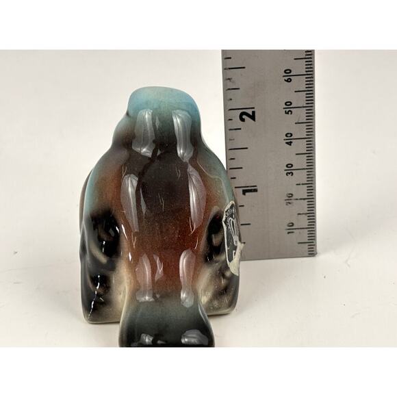 VTG Glossy Chickadee Bird Figurine Made in Austria Golden Crown - Picture 9 of 13